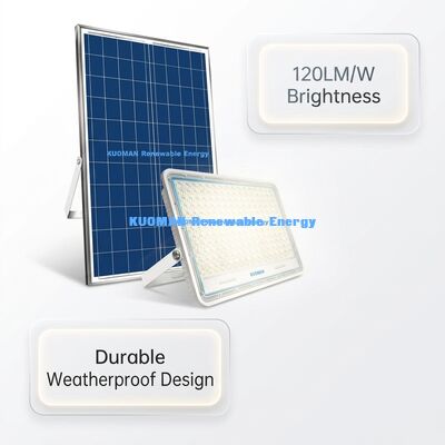 High-Efficiency 120LM/W Bright Solar Floodlight with IP65 Waterproof and PRO MPPT Controller