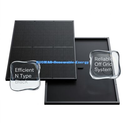 Pannello Solare Neri Tipo N 415W con Efficienza del 22% e Telaio in Alluminio Anodizzato
