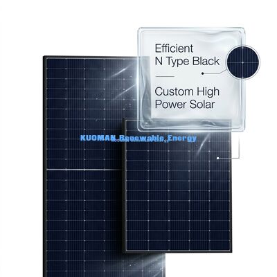 N pannello solare di tipo 415 Watt con efficienza del 22% per uso residenziale e commerciale