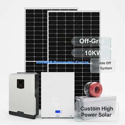 Sistema di pannelli solari al silicio monocristallino da 10 kW con resistenza alle intemperie IP65 per la conservazione delle batterie solari domestiche