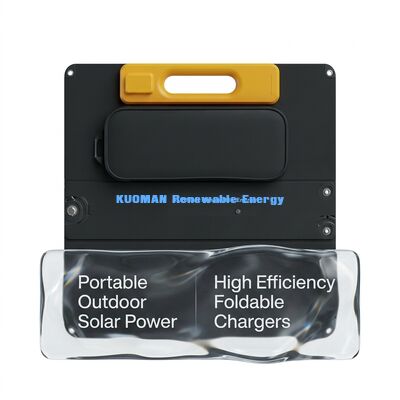 Pannello Solare Portatile in Silicio Policristallino da 120W ad Alta Potenza con Grado di Impermeabilità IP68 e Design Pieghevole