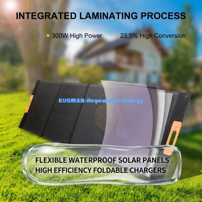 Pannello Solare Pieghevole da 300W con Celle IBC di Grado Militare - Caricatore Solare Portatile per Attrezzature Pesanti