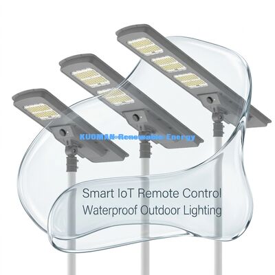 Lampione solare impermeabile IP65 da 120W con opzione sensore di movimento - Durata di vita 8-10 anni