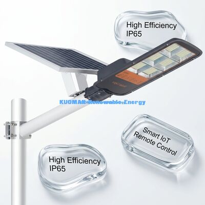 Lampione solare IP67 impermeabile da 300W-500W con lampada stradale a LED con sensore di movimento intelligente