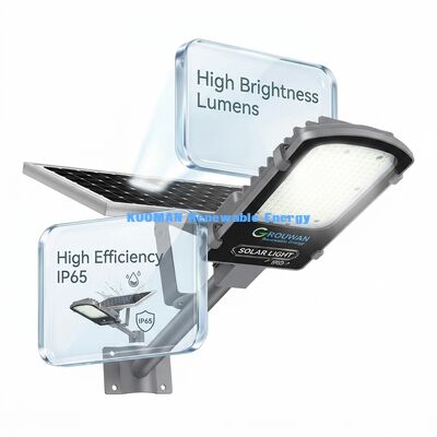 Lampione solare diviso IP65 impermeabile da 300W-500W con batteria LiFePO4 e pannello solare