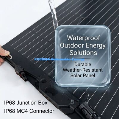 pannello solare monocristallino flessibile da 50W con supporto adesivo facile da descolare per zaini e batterie da 12V