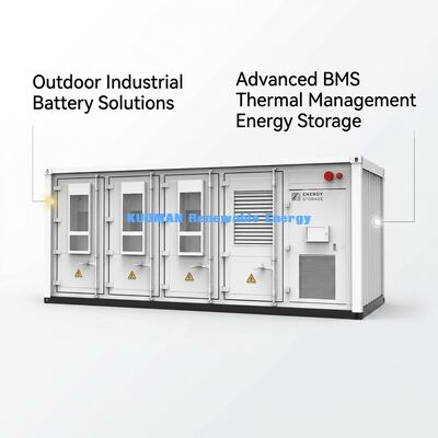 Batteria ESS di stoccaggio di energia commerciale personalizzabile da 215 KWh per impianti solari sostenibili