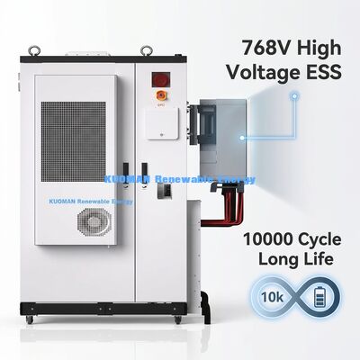 Sistema di accumulo di energia per batterie industriali all'aperto con batteria al litio-fosfato di ferro da 107,52 kWh e classificazione IP54
