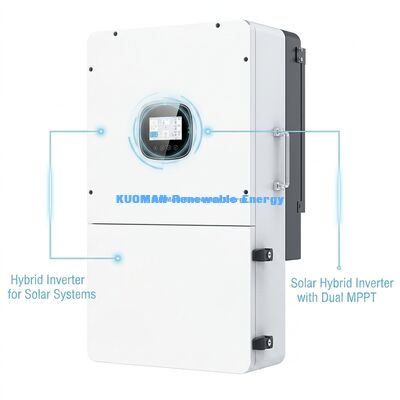 Invertitore solare ibrido trifase ad ingresso fotovoltaico ad alta potenza di 36 kW della serie BSR con batteria al litio e protezione IP65