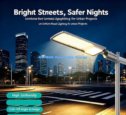 Lampione Stradale LED 3030 SMD ad Alta Efficienza | Illuminazione Stradale da Esterno in Alluminio pressofuso