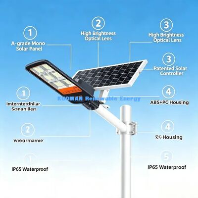 Lampada a LED IP65 solare per esterni