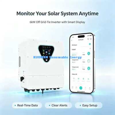 Inverter Solare Ibrido 6000W per Sistemi Solari Domestici con Collegamento Off-Grid e Caricabatterie