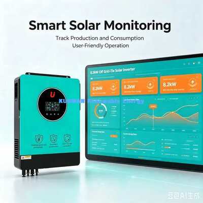 8.2kW 48V inverter solare ibrido sistema di alimentazione solare domestico