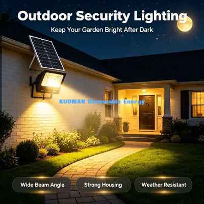 Lampione solare a LED in alluminio pressofuso, lunga durata, per esterni, giardino, sicurezza