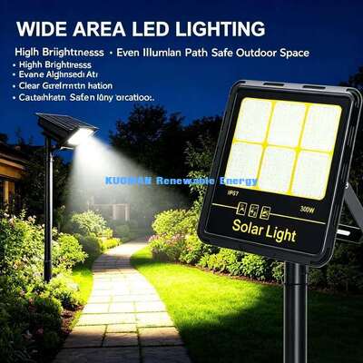 Lampione solare a LED per cortile, impermeabile, da esterno, per villa, recinzione, a parete