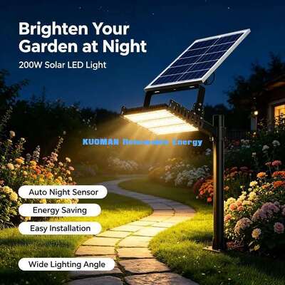 24000 Lumen 200W Lampada a LED a energia solare IP65 Ignifuga