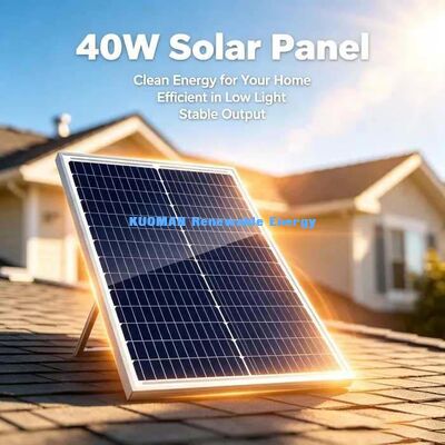 Pannello Solare Monocristallino da 40W in Vetro Temperato per Serra e Alimentazione Remota