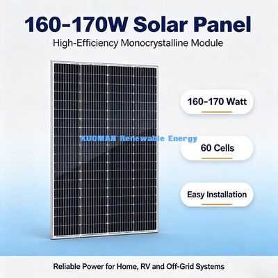 Pannello solare monocristallino portatile da 160 a 170 W, alimentazione di emergenza all'aperto