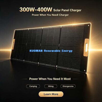 Caricatore Solare Portatile Pieghevole da 400W, Kit Solare Impermeabile IP67 per Camper e Backup di Emergenza