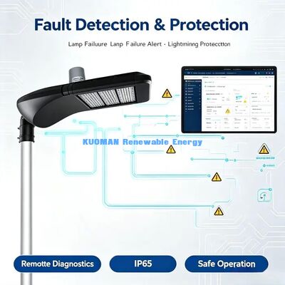Lampada stradale intelligente IP65 LoRaWAN impermeabile, protezione da fulmini, uso in ambienti esterni difficili