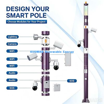 Smart Street Light Pole con gestione remota e piattaforma cloud
