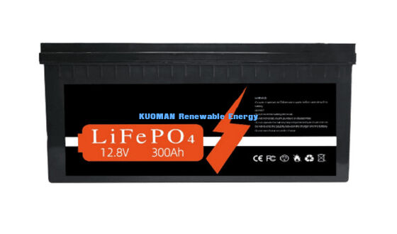 Batteria al litio personalizzata da 12V 300Ah con 3840Wh di energia e 8000 cicli di vita per lo stoccaggio dell'energia