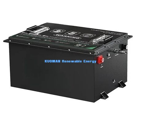 Batteria per carrello da golf LiFePO4 da 36V con 8000 cicli, capacità 50Ah-150Ah e dimensioni compatte 385*338*245mm