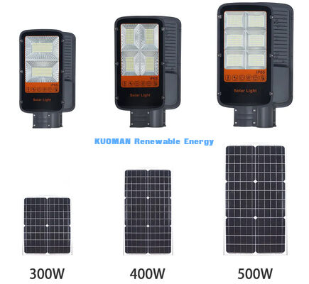 Lampione Solare a LED ad Alta Luminosità 180LM/W con Pannello Monocristallino e Grado di Impermeabilità IP65