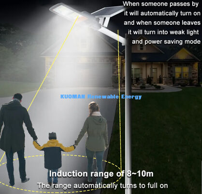 Lampione solare IP67 impermeabile da 300W-500W con lampada stradale a LED con sensore di movimento intelligente