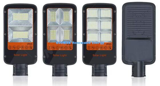 Lampione Solare Impermeabile a Doppio Braccio 100W-500W Luce Solare a LED Personalizzata per Percorsi, Giardini e Strade