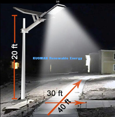 Lampione solare a LED IP65 impermeabile 100-500W personalizzabile con CCT 2700-6000K per illuminazione di giardini e strade