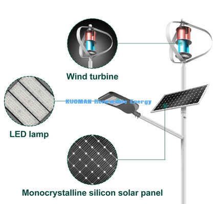 Lampione solare a LED impermeabile IP65 da 100W-200W con corpo in lega di alluminio per autostrade e terreni alpini