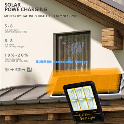 Lampione solare impermeabile IP65 da 200W-400W con LED solare da giardino ad alto lumen da 15000LM