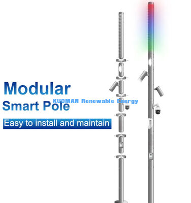sensori intelligenti solari wifi cittadini per esterni, pali per illuminazione stradale intelligenti
