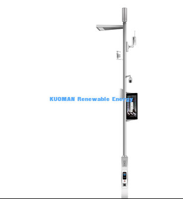 Lampione Stradale LED Intelligente con Telecomando, Durata 50000 ore e Telecamera IP PTZ 4G per Palo Illuminazione Smart City