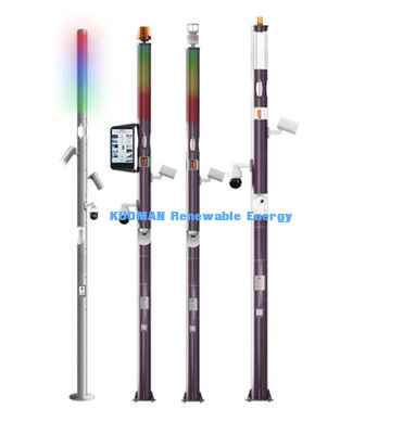 Palo per illuminazione da esterno con schermo LED per il controllo del sistema intelligente, palo per luci intelligenti a distanza