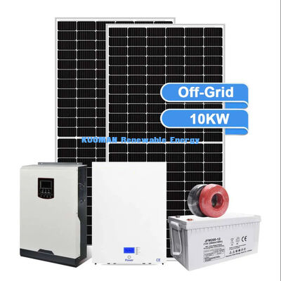 Sistema di pannelli solari al silicio monocristallino da 10 kW con resistenza alle intemperie IP65 per la conservazione delle batterie solari domestiche