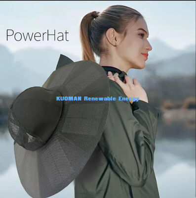 Cappello Portatile Pieghevole Ricaricabile Solare da Campeggio