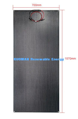 Pannello Solare Flessibile Monocristallino in Silicio da 200W con Design in Fibra di Carbonio Impermeabile IP67