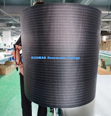 Pannello Solare Flessibile Monocristallino in Silicio da 200W con Design in Fibra di Carbonio Impermeabile IP67
