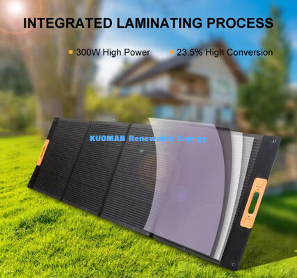 Caricabatterie Solare Multi-Porta 300W Energia Solare 100% Verde Pannello Solare Portatile Pieghevole Flessibile