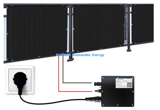 Energia rinnovabile pulita pannello solare flessibile bifaciale pieghevole 200W FFC e fibra di carbonio
