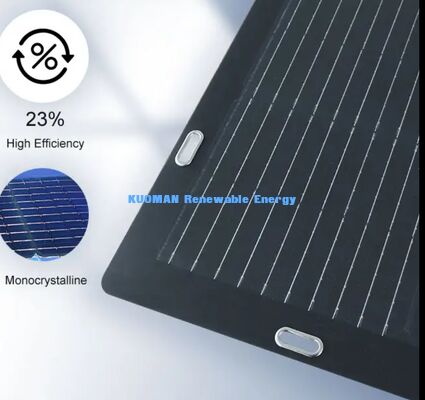 pannello solare monocristallino flessibile da 50W con supporto adesivo facile da descolare per zaini e batterie da 12V