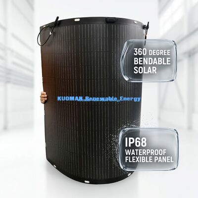 Pannello Solare Flessibile Ecologico da 200W con Scatola di Giunzione Certificata IP67 per un'Impronta di Carbonio Zero