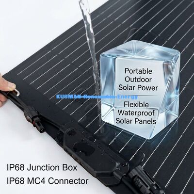 pannello solare monocristallino flessibile da 50W con supporto adesivo facile da descolare per zaini e batterie da 12V