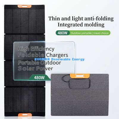 Pannello solare pieghevole portatile da 480W con efficienza del 22% e design resistente alle intemperie