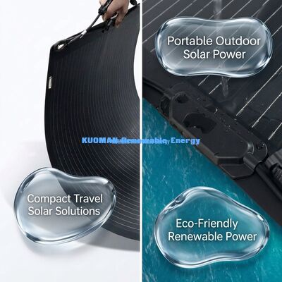 Pannello Solare Flessibile Pieghevole da 100W Rivestito in ETFE per Alpinismo e Overlanding
