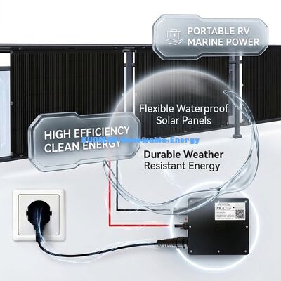 200W pannello solare flessibile flessibile ad alta efficienza per energia pulita rinnovabile