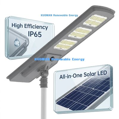 All-in-one illuminazione solare con batteria LiFePO4 controllo intelligente e 220 lm/W di alta efficienza
