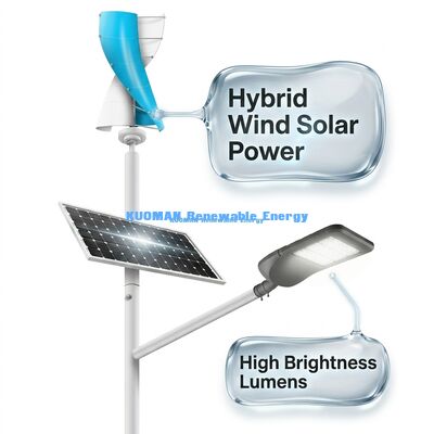 Lampione solare a LED impermeabile IP65 da 100W-200W con corpo in lega di alluminio per autostrade e terreni alpini
